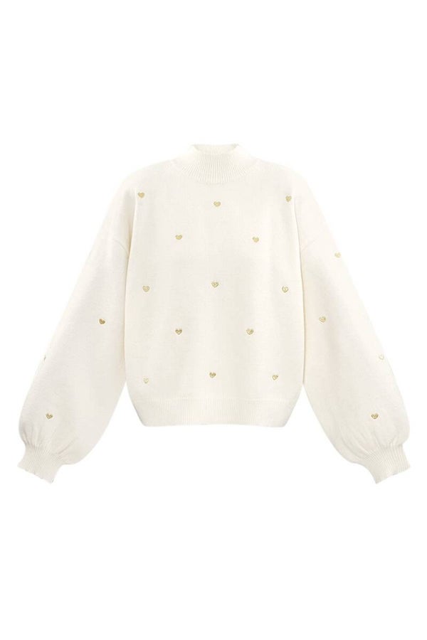 sweaterheart sweater off White L/XL