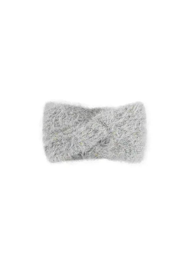 Winter haarband grijs