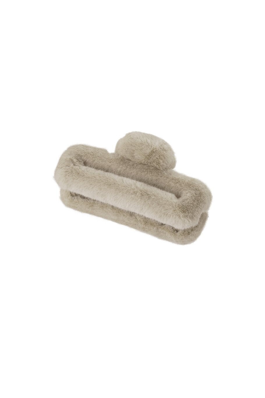 haarklem dik fluffy beige