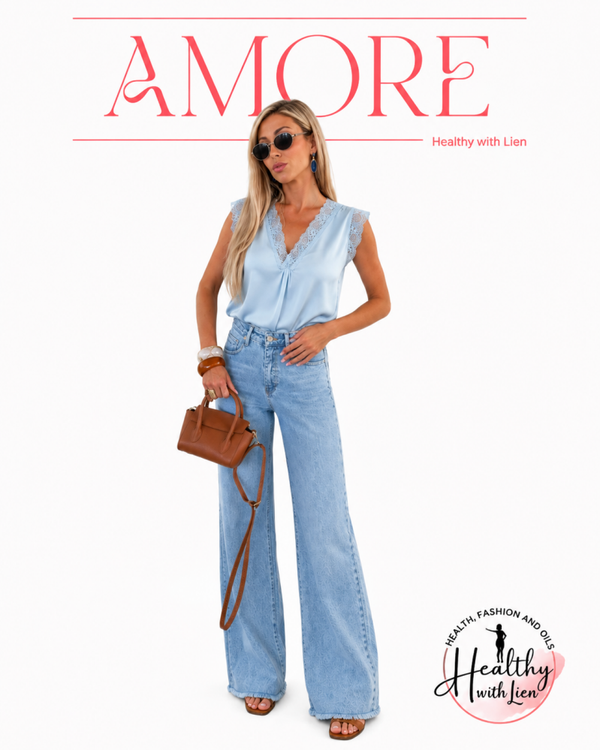Daniella top blauw