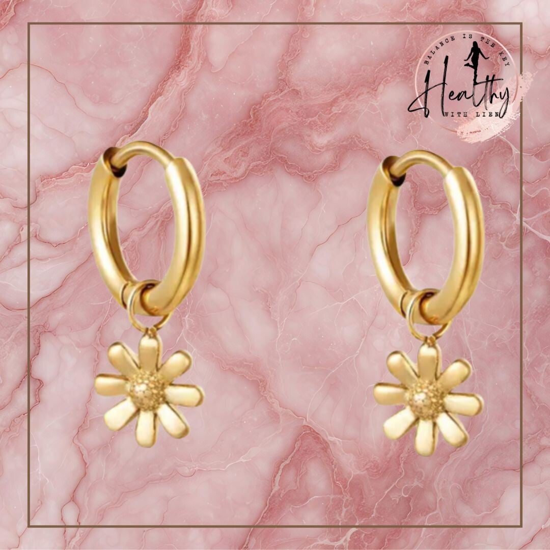 Gouden bloemhangertje