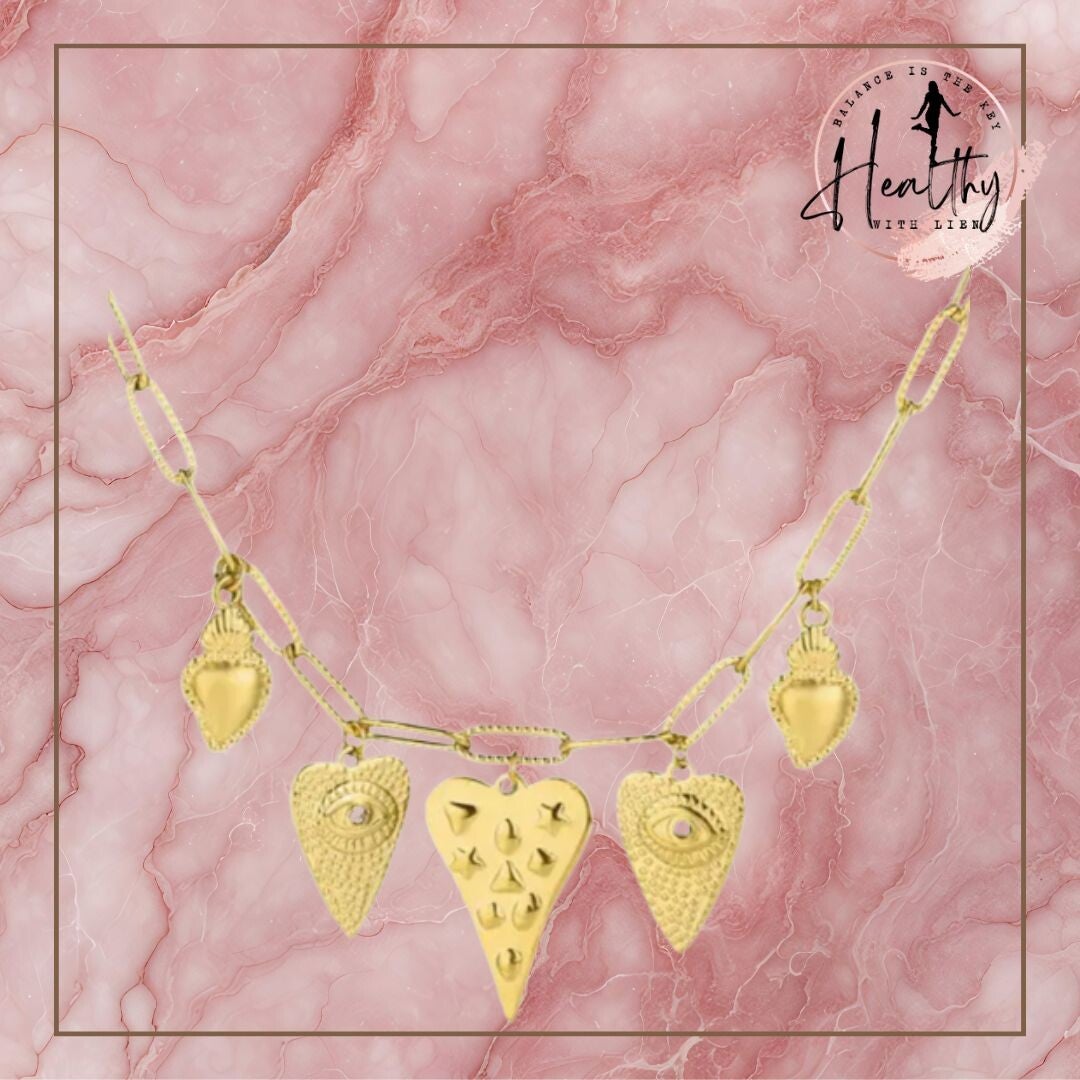 gouden hartjesketting