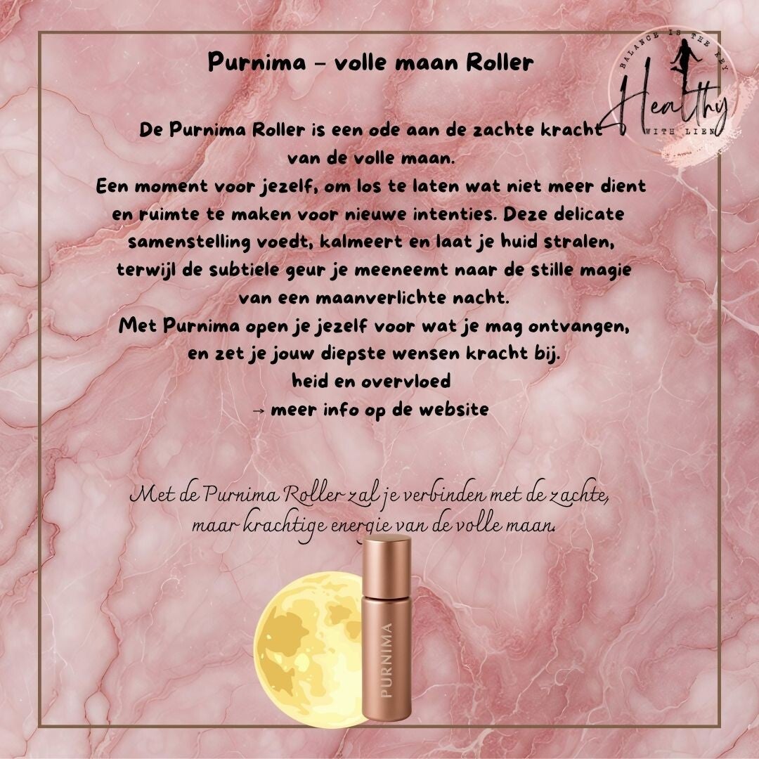 Purnima ( volle maan - manifestatie roller)  + gratis matifestatiekaart