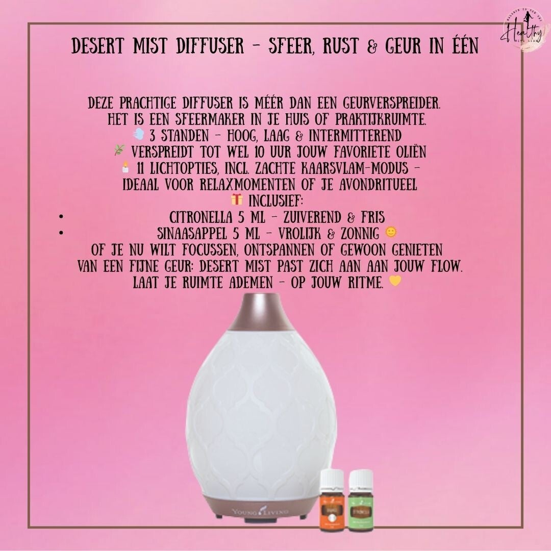 Desert Mist Diffuser – Sfeer, rust & geur in één