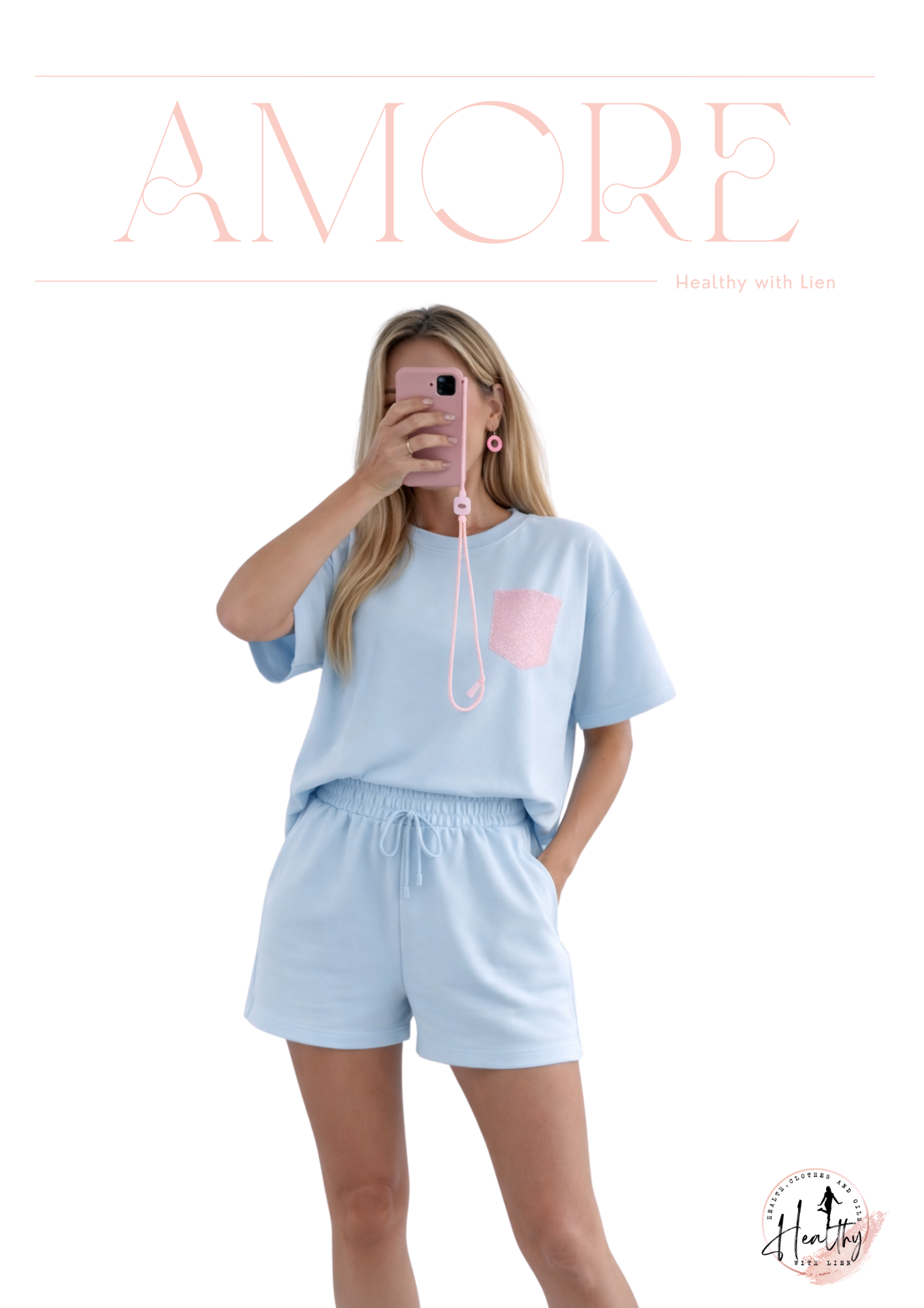 Drew setje blauw