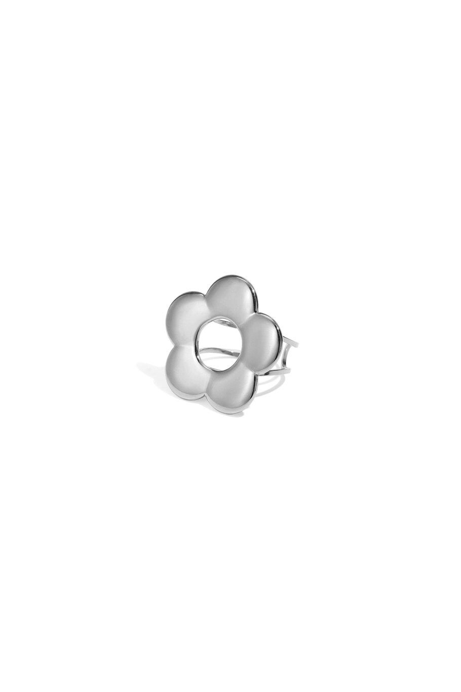 Flower ring zilver