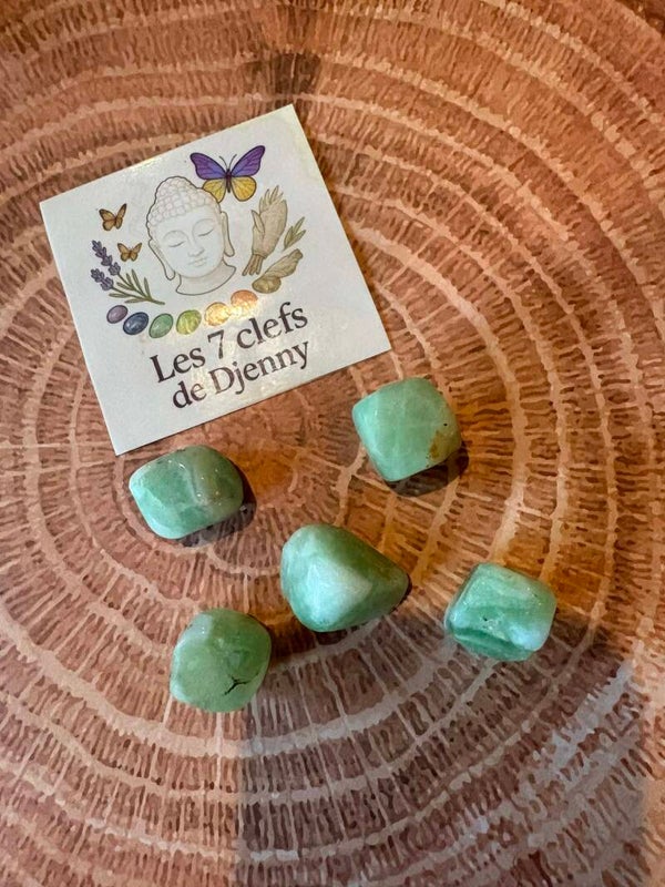 8323: pierre polie fluorite vert qualité A