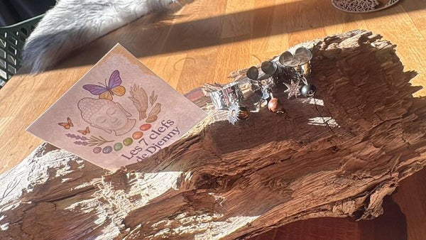 ✨ Bague personnalisable en perles naturelles effet dessue doré et argent ✨