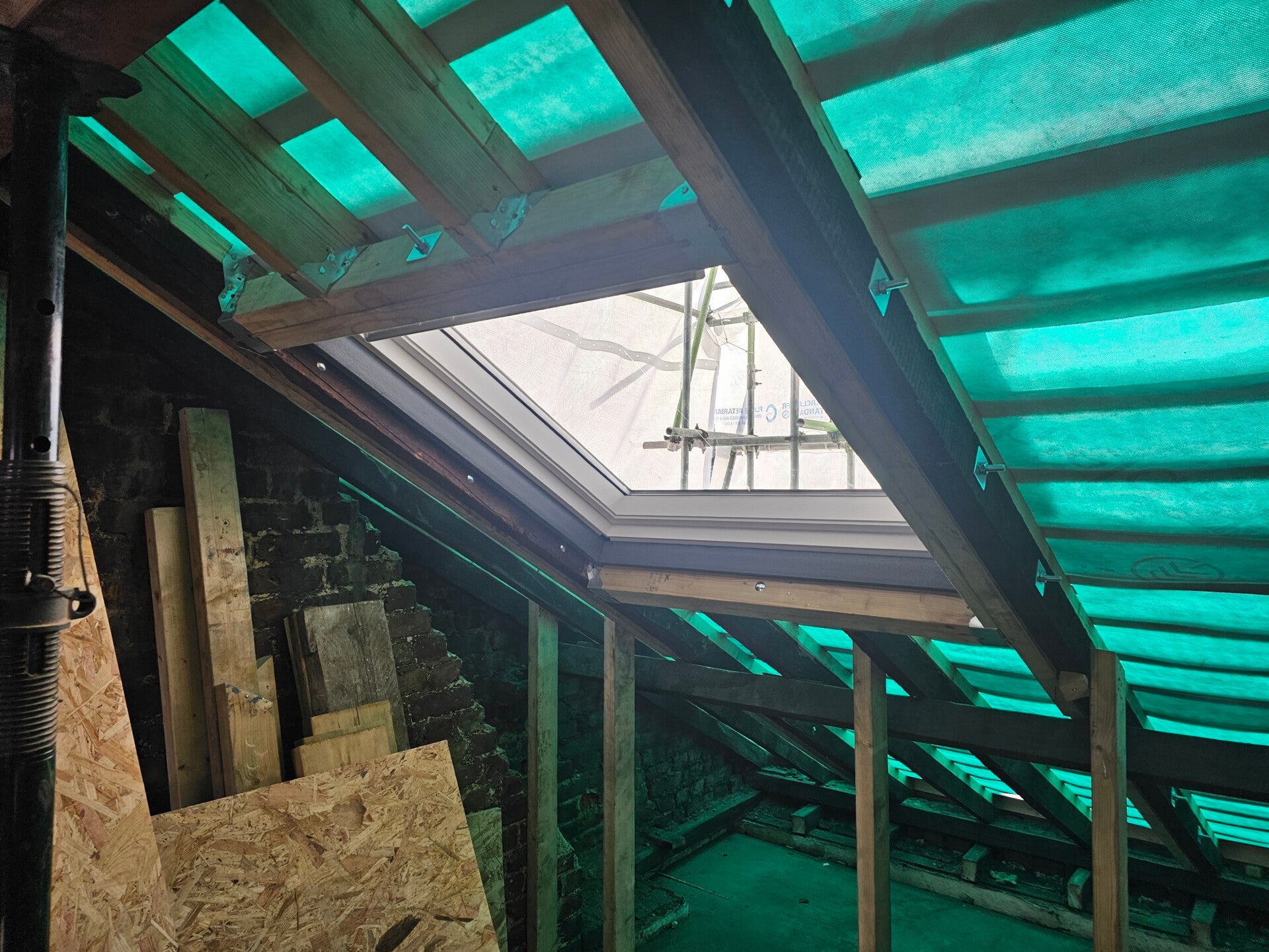 Velux roof window installed in slate roof by CJB Roofing in Salisbury