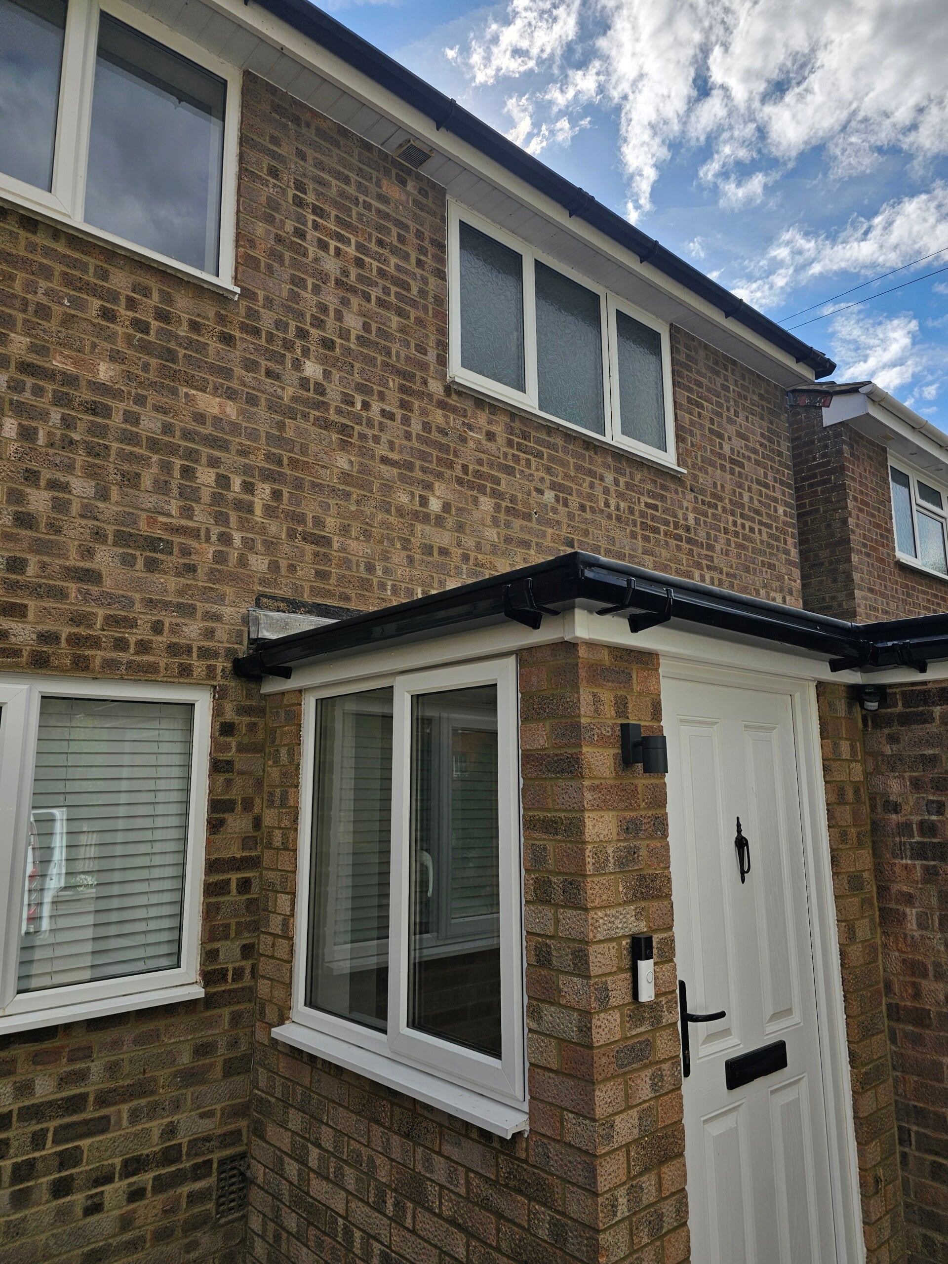 new fascia, soffits, and guttering installed by CJB Roofing in Salisbury