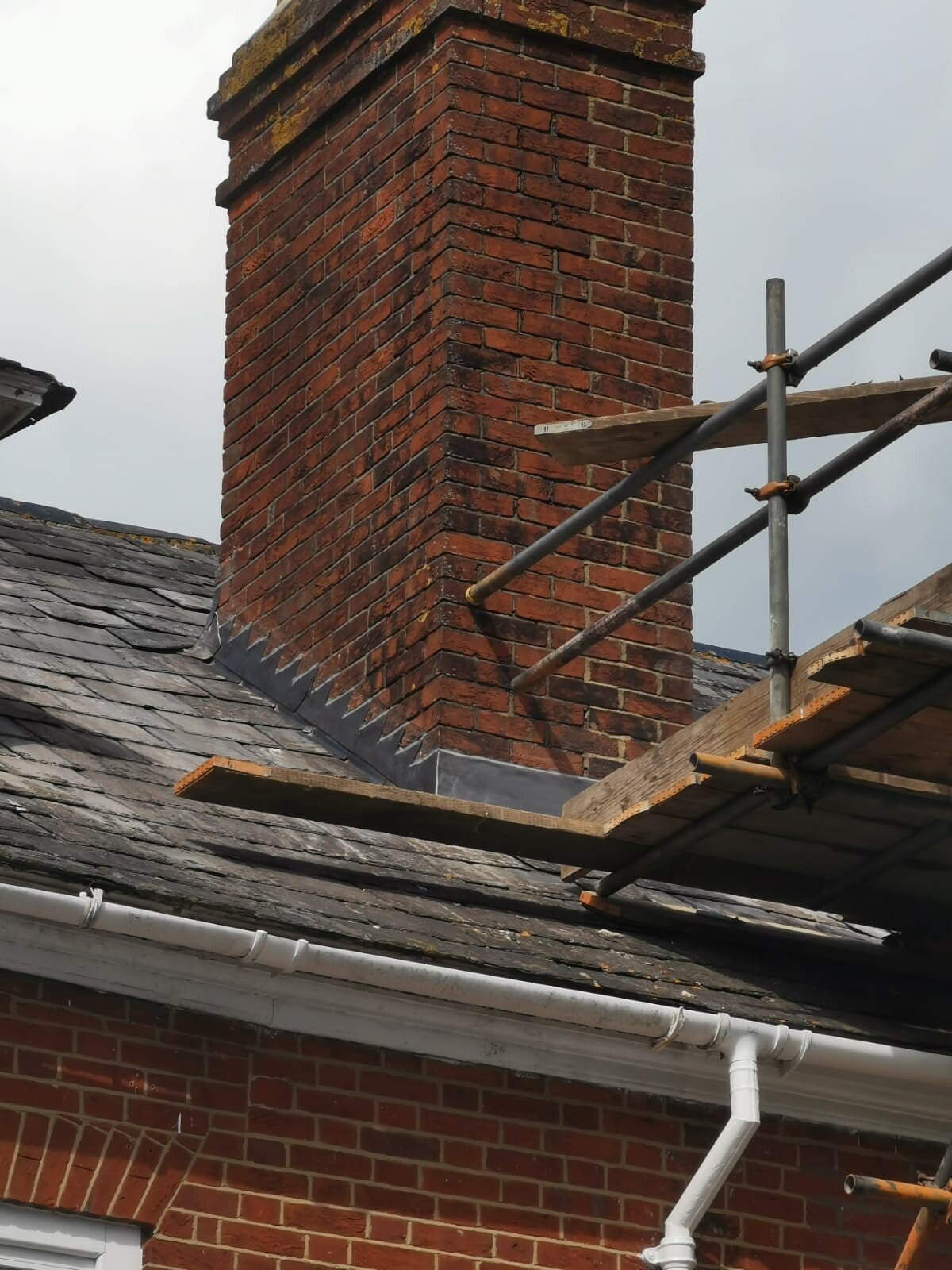 Chimney repair and removal work by CJB Roofing Salisbury