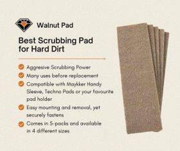 Maykker Walnut Pad 25cm (5 stuks)
