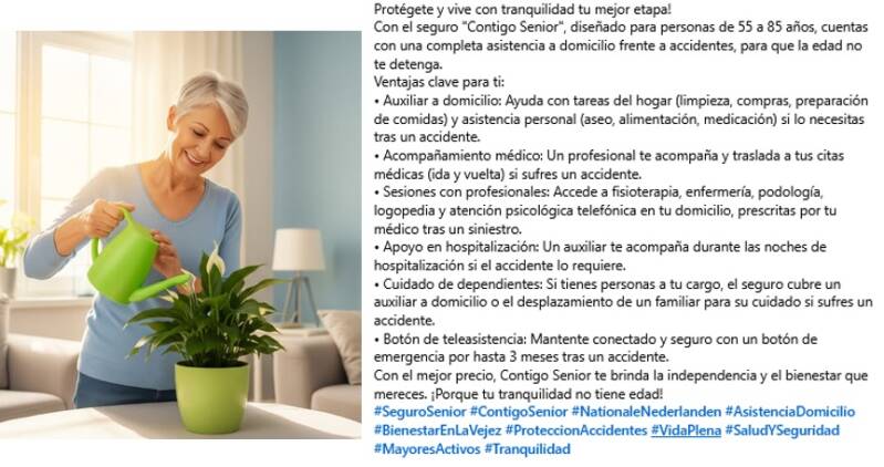 PROTEGETE Y VIVE MEJOR. CONTIGO SENIOR