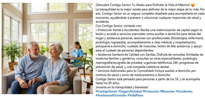 Contigo Senior. La protección para los clientes senior
