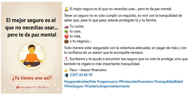 El seguro de vida te da paz mental