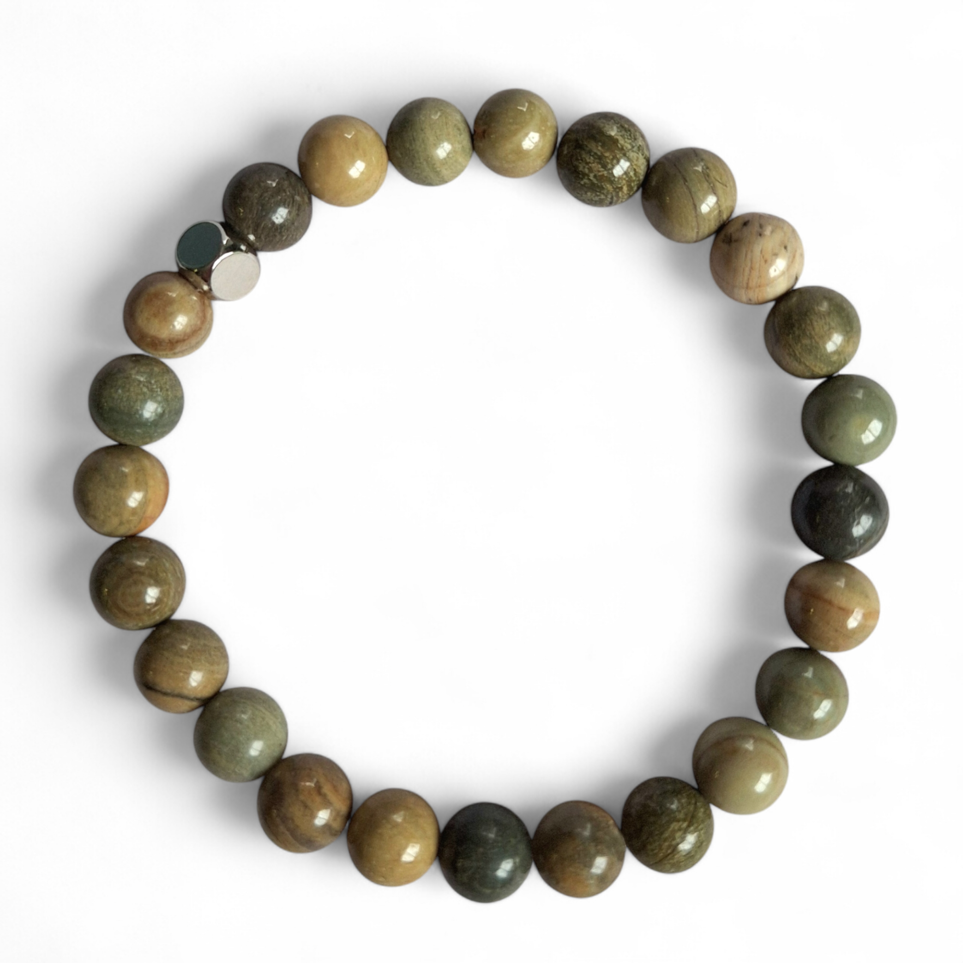 Herenarmband Silverleaf Jaspis