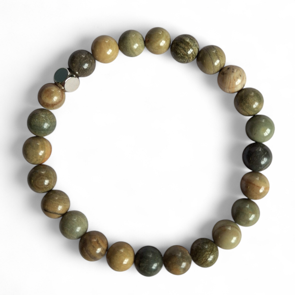 Herenarmband Silverleaf Jaspis