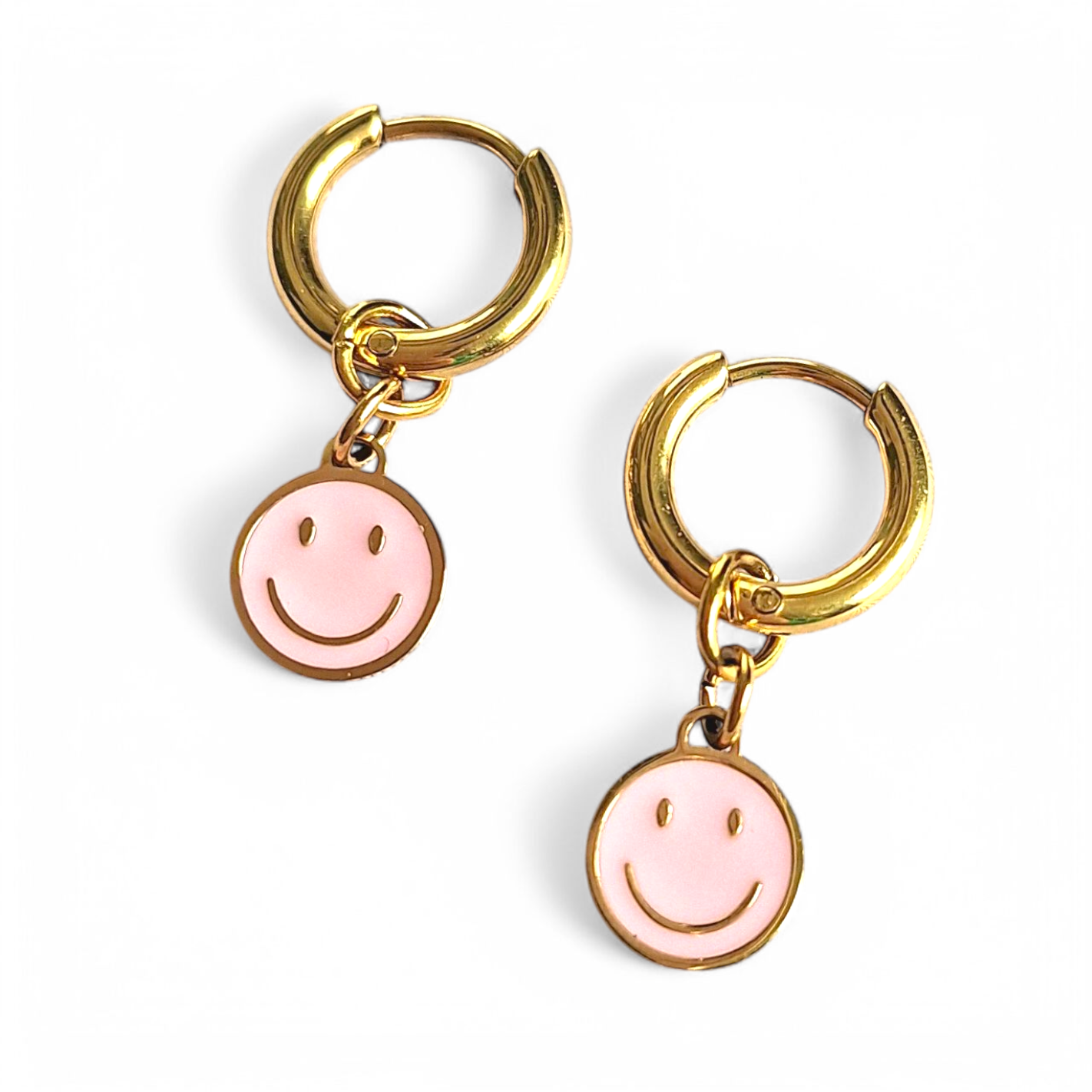 Kinderoorbellen met roze smiley