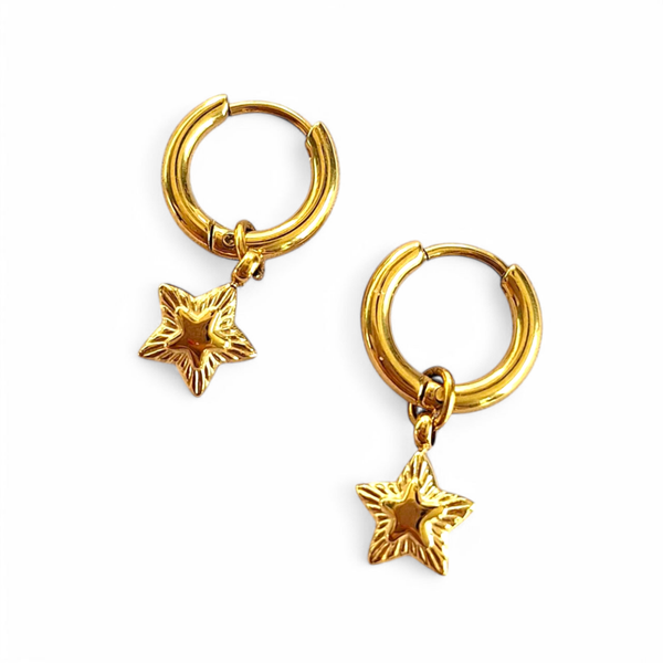 Kinderoorbellen goudkleurige ster