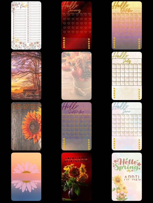 Sunflower Serenity Monthly Planner