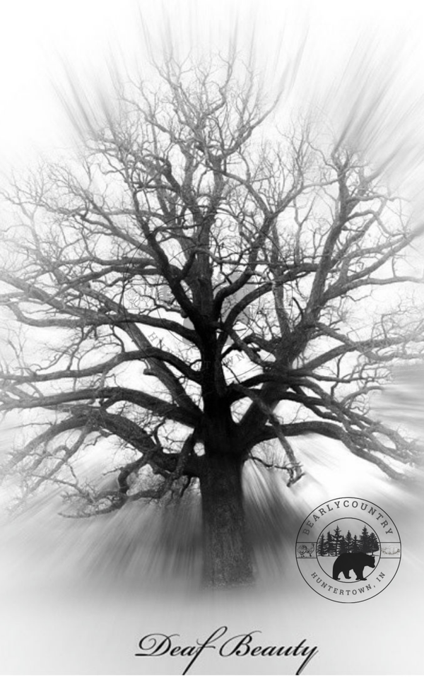 Resilient in the Quiet: Moody Black and White Wall/Digital Art