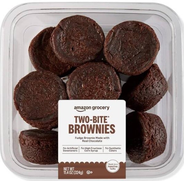 Amazon Grocery, Two Bite Brownies, 11.4 Oz, Frozen