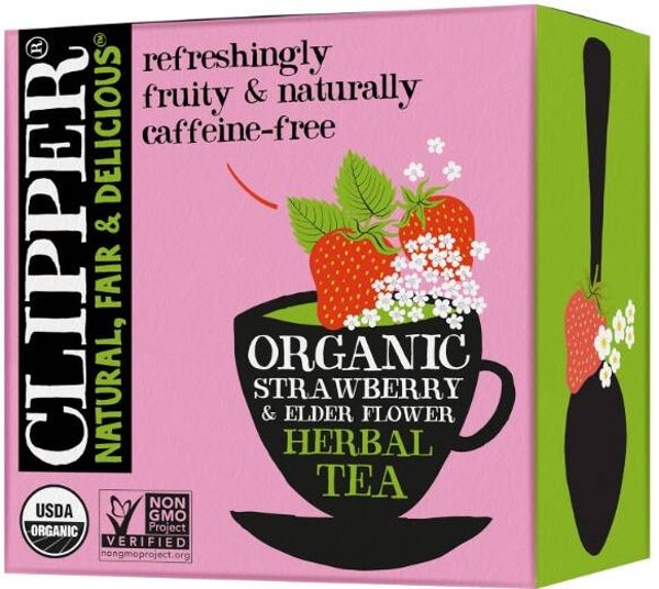 Clipper Tea Strawberry & Elderflower Herbal Tea