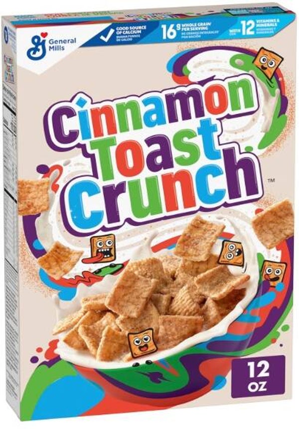 Cinnamon Toast Crunch Breakfast Cereal, Crispy Cinnamon Cereal, 12 oz