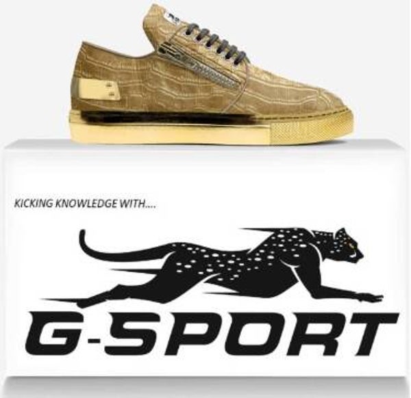 Gator-Gold Armored Sneaker