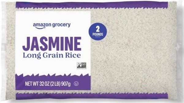 Amazon Grocery, Jasmine Long Grain Rice, 2 Lb