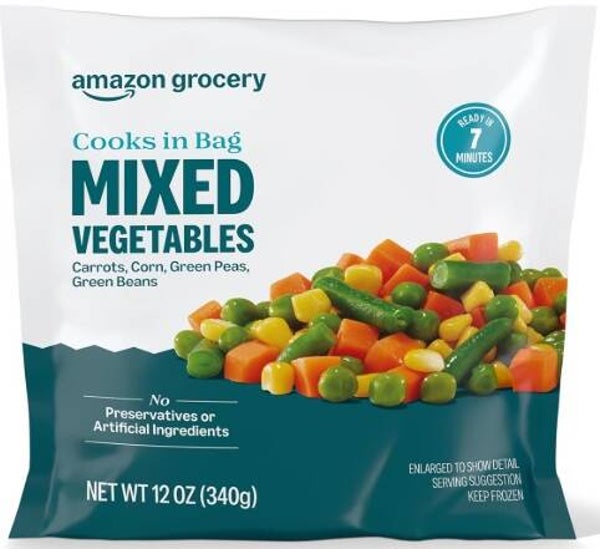 Amazon Grocery, Mixed Vegetables, 12 Oz, Frozen