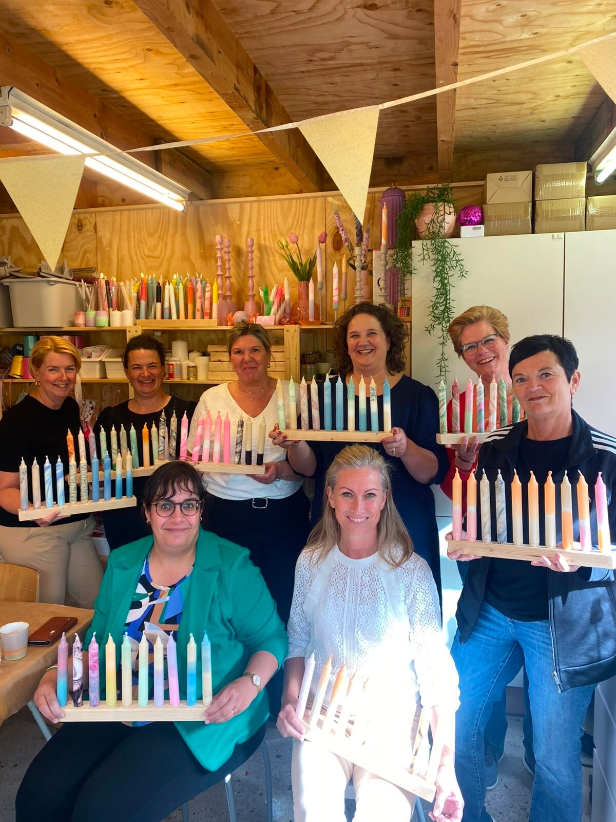 Buurvrouwen groep bij de workshop