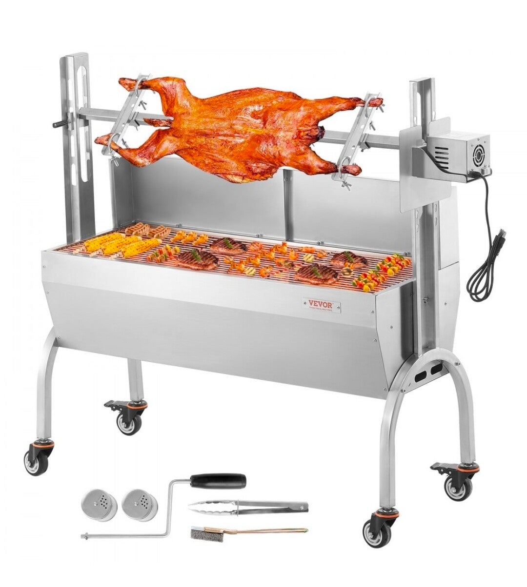 Rôtissoire à Charbon avec Rotation Électrique (Location)