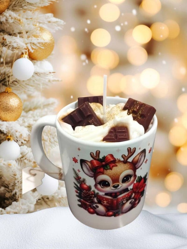 Bougie Mug – Parfum Rocher Praliné 🤎✨