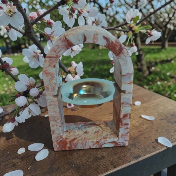 brûle parfum arc terracotta