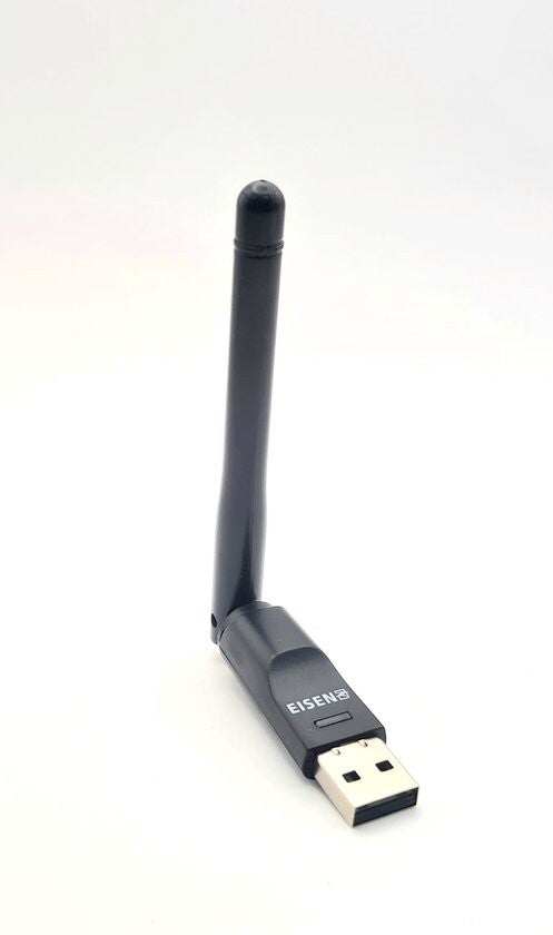 USB WiFi Adapter 300Mbps – 2.4GHz Wireless Dongle met Antenne – USB-A WiFi Ontvanger voor PC & Laptop – 180° Rotatie – Plug & Play – EZ-CA002