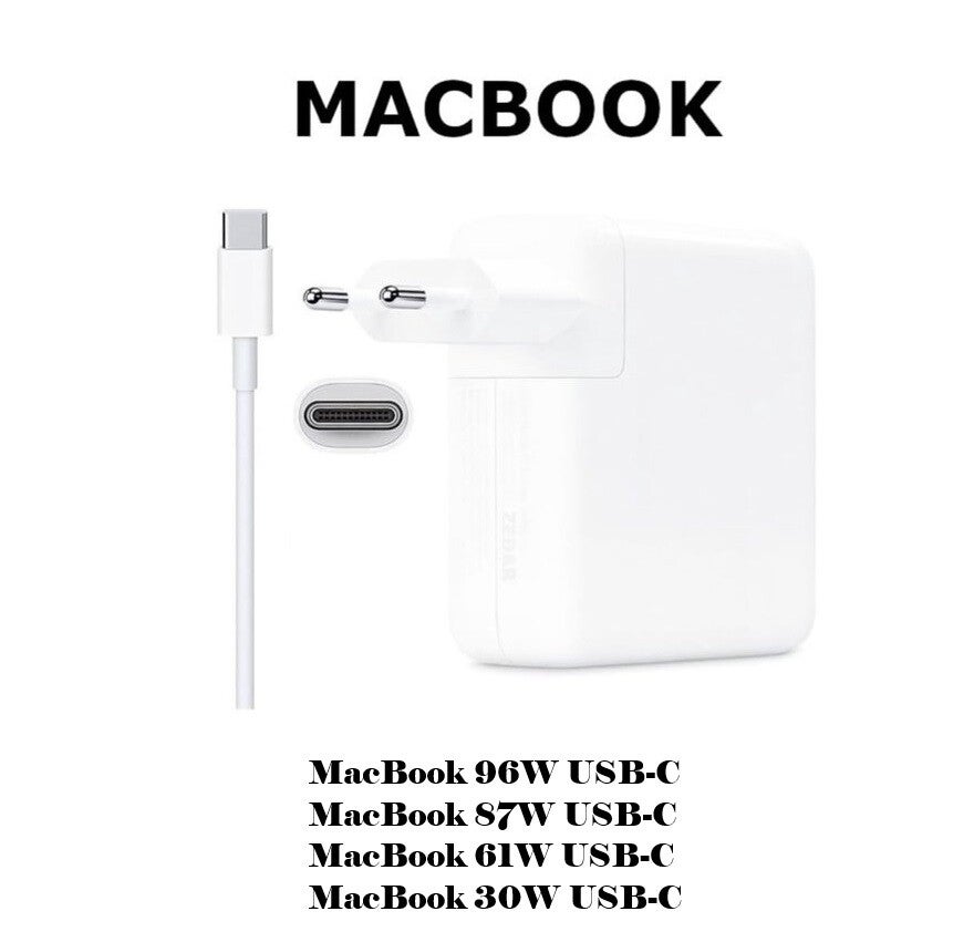 Adapters geschikt voor USB-C Macbook - Power Adapter - Snellader