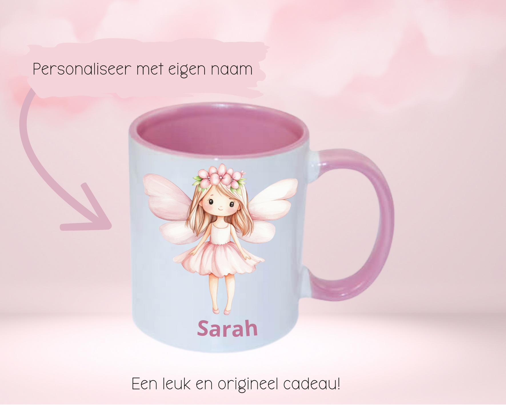 Beker ballarina met naam