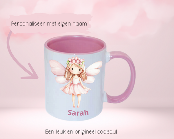 Beker ballarina met naam
