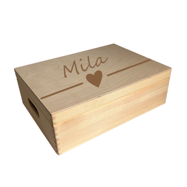 Memory box met naam Maat M