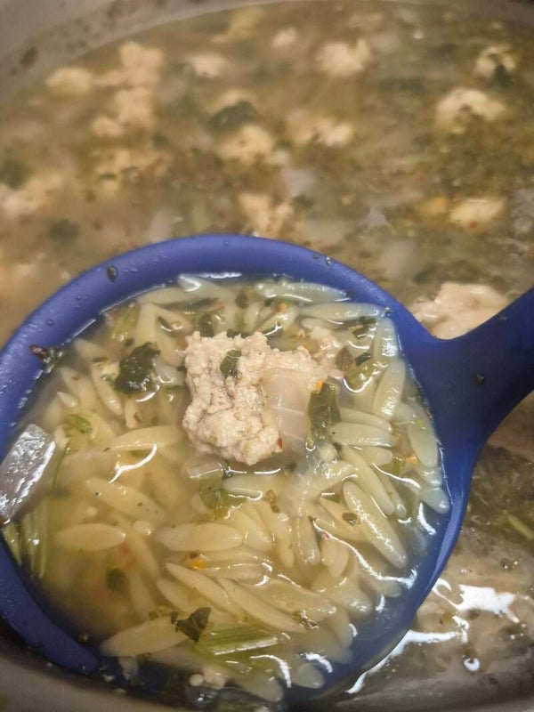 Soupe noce a l'Italienne en repas