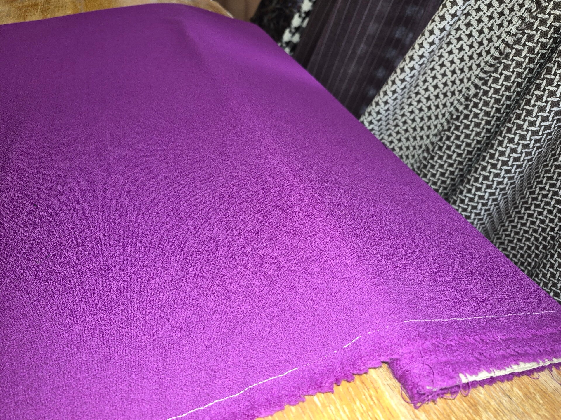 Purple Wool-Crepe