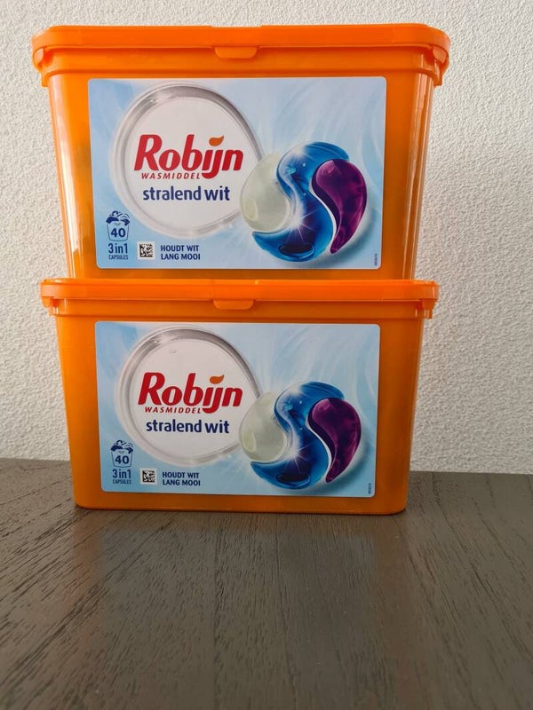 Robijn wascapsules 3in1 stralend wit