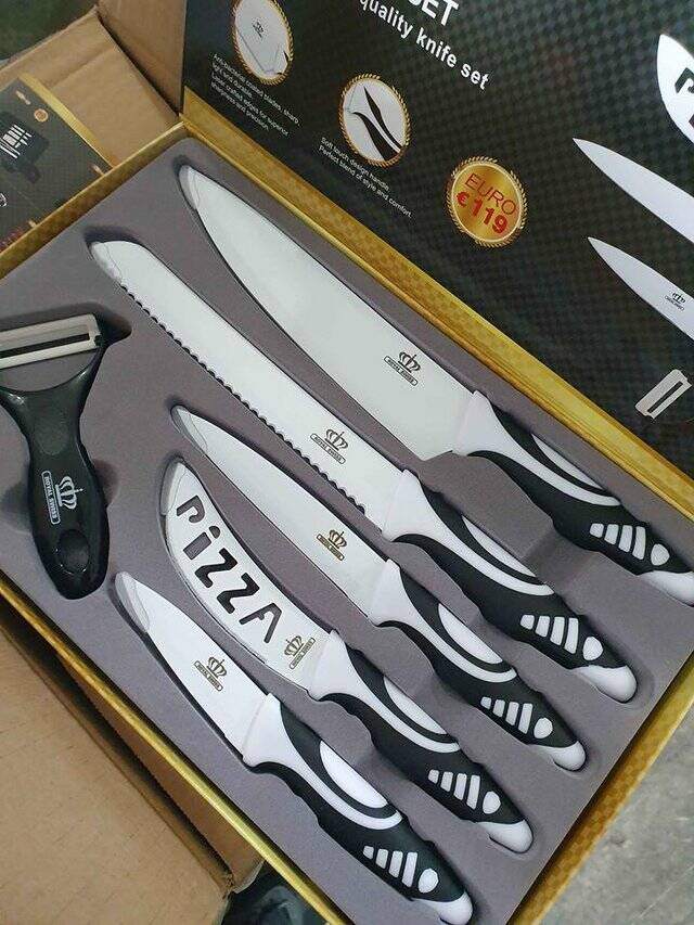 6 Pcs Knife Set Royal Swiss Switzerland Royal swiss 6-delig messenset | Ashjes Handelsonderneming