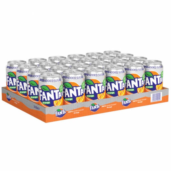Tray Fanta Orange Zero