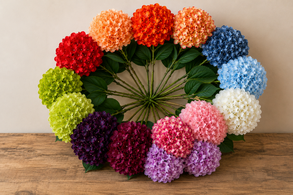 Kunst hortensia takken – (diverse kleuren)