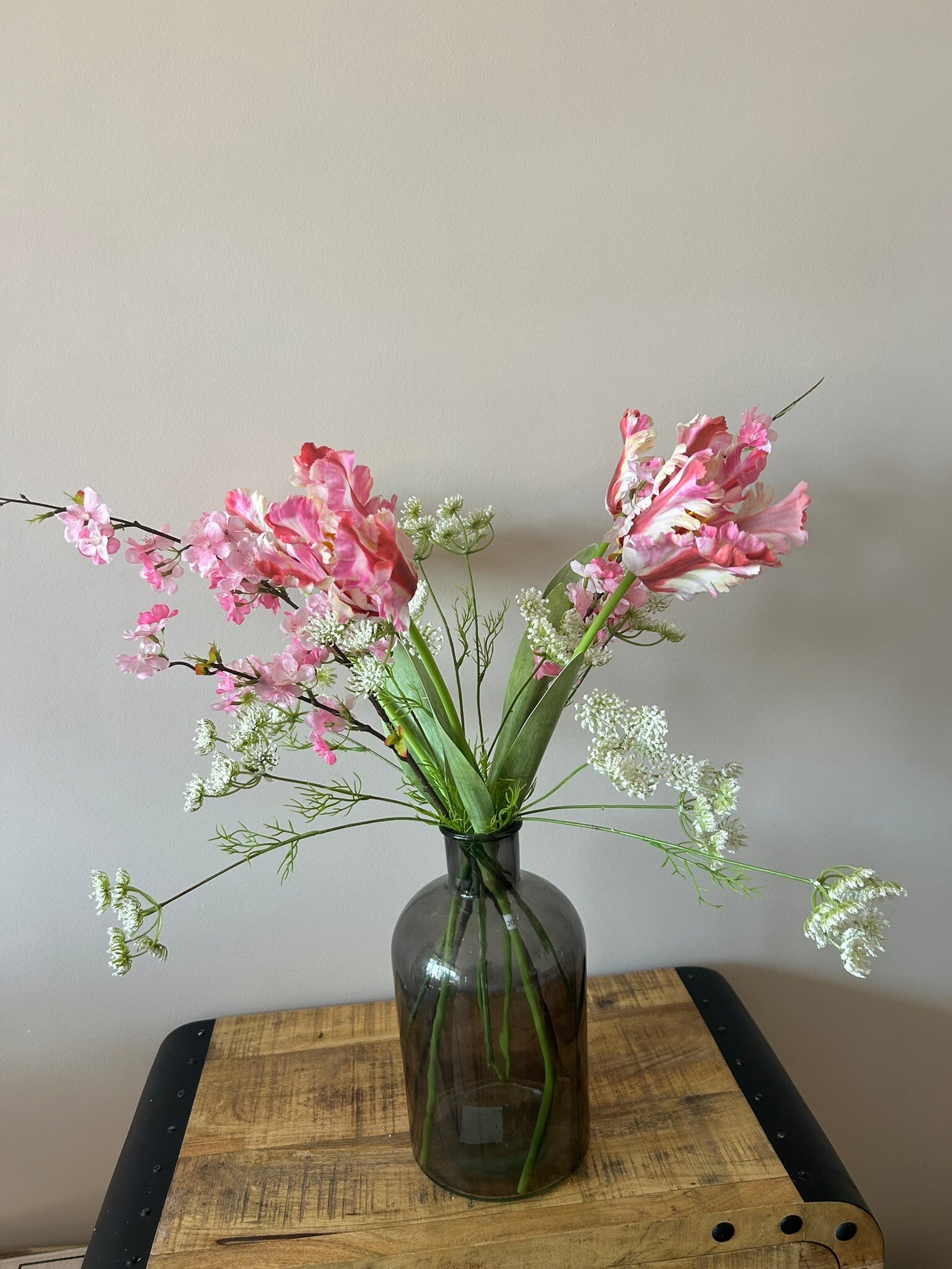 Boeket Nederland- Boeket met tulpen en fluitenkruid