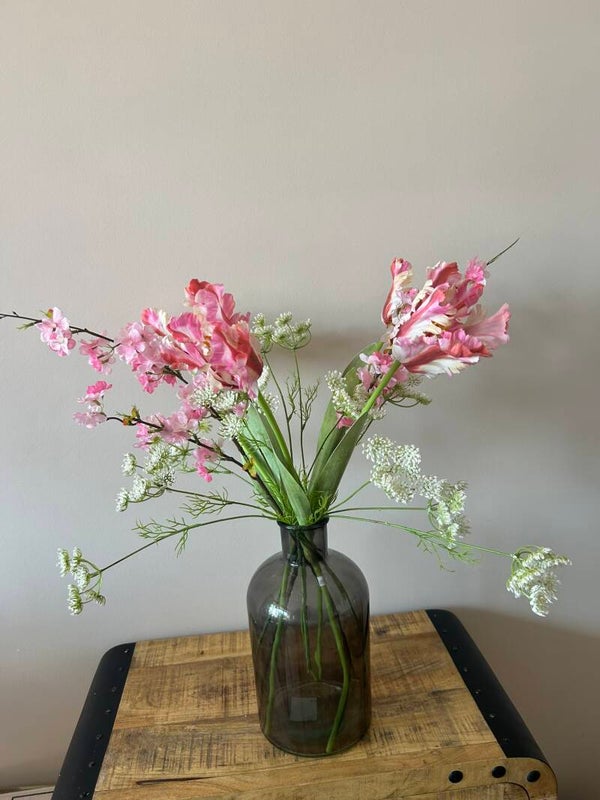 Boeket Nederland- Boeket met tulpen en fluitenkruid