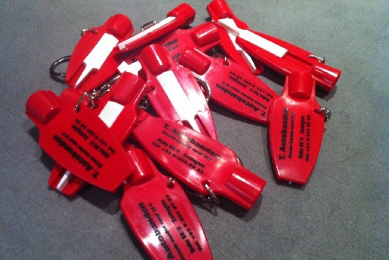 bedrukte sleutelhangers