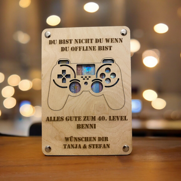 Geldgeschenk zum Geburtstag für Gamer/ Zocker